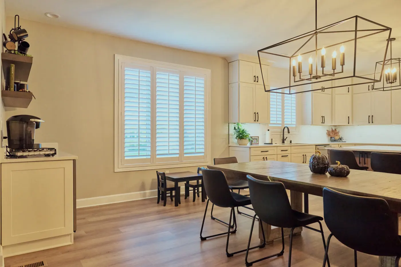 Plantation shutters fitted to a Pittsboro window